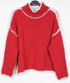 Neu Winter Damen weich bequem gestrickt italienisch lässig warm hochhaltiger Pullover Top