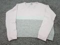 Cashmere Pullover Gr.L 90% Cashmere Rosa/Grau Guter Zustand 