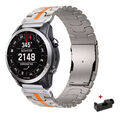 Titan Metall Armband Ersatz Für Garmin Fenix 8 51mm 7X 6X Pro 5X 3HR Quick Fit