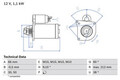 BOSCH Anlasser Starter 0 986 016 400 +68.57€ Pfand M10 für RENAULT 19 2 Chamade