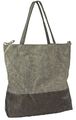 Damen Bag Handtasche Shopper Raffbeutel modisch grau Neuware