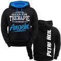 Kapuzenpullover Andere gehen zur Therapie ICH ANGELN Hoodie fischen Angler Hobby