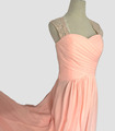 Abendkleid, Damen Kleid, Maxi Kleid mit Spitze, Rosa