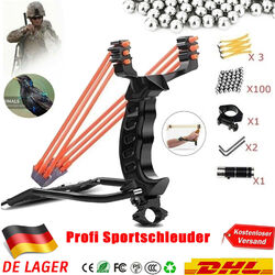 Profi Jagd Steinschleuder Slingshot Katapult mit Laser Sportschleuder Gummiband