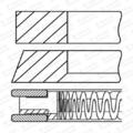 GOETZE ENGINE Kolbenringsatz Kolbenringzange für Nissan Micra IV K13 Note E12