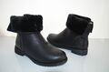 Damen Biker Boots Stiefeletten Stiefel Herbst Winter Schuhe Gr. 36 - 39 Schwarz