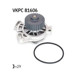 1x Wasserpumpe, Motorkühlung SKF VKPC 81606 passend für AUDI VW