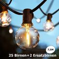 LED Lichterkette Außen Strom Glühbirnen Außen mit 25 G40 Birnen Outdoor IP44