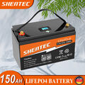 12V 150Ah Lithium Batterie LiFePO4 Akku BMS Bluetooth Für Wohnmobil Boot Solar