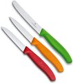 Victorinox Gemüsemesser Set, 3-tlg. Küchenmesser Messer Rostfrei, farbenfroh