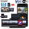 TOGUARD 3 Kanal 4K Dashcam W-LAN GPS Dual Auto Kamera Video Recorder Nachtsicht