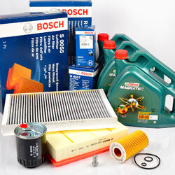 BOSCH Filterset + 12L CASTROL MAGNATEC 5W40 Öl für MERCEDES SPRINTER 906 CDI