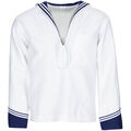 Italienisches Marinehemd Original Matrosenhemd Shirt Marine weiß blau Gr. 50-56