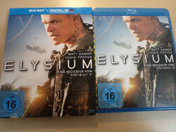 Elysium mit Matt Damon und Jodie Foster blu ray im Pappschuber