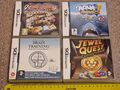 SET 4 Nintendo DS 3DS SPIEL VERPACKT MahJong Jewel Quest Expedition Aqua Panik Gehirn