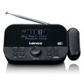 Lenco CR-615BK - DAB+ und FM-Radiowecker mit Projektion - Schwarz