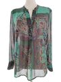 DAYS LIKE THIS  Größe 42/44 Smaragdgrün Popover Tunika Bluse Langarm Paisley