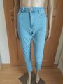 H&M Damen Regular Waist Skinny Ankle Lenght Jeanshose hellblau Gr. 31