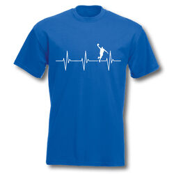 T-Shirt Herzschlag Basketball Herren EKG Player Basketballer 