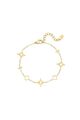 Armband Gold Edelstahl Klee Stern