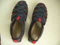 Damen Trekkingsandalen sommerliche Wanderschuhe Geox Gr. 41 dunkelblau / rot