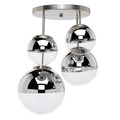 Lindby Deckenlampe Deckenleuchte Lampe Leuchte Ravena mit Kugeln vierflammig E27