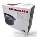 KitchenAid Runder Bräter aus Gusseisen 22cm - 3,3L / Schmortopf Mit Deckel/Top 