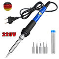 Lötkolben Set 60W Lötstation Einstellbarer Temperatur Lötset Soldering Iron Kit