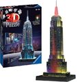 Ravensburger 3D Puzzle Empire State Building Night Edition con Luce 216 Pezz