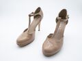 Tamaris Damen Pumps High Heels Absatzschuh Halbschuh beige Gr 41 EU Art 19049-56