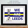 Leeds United ""We are Leeds"" Billy Bremner, Fußball Wandkunst DRUCK. Größe A4