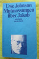 uwe johnson,mutmassungen über jakob,suhrkamp