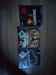 3 PS3-Spiele (FSK 16) zB. Wrestle Mania Wrestling, Singularity Fsk 18, Bionic 18