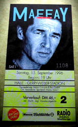 Peter Maffay - Live - 15. Sept. 1996 - Eintrittskarte - gebraucht - ungültig !!!