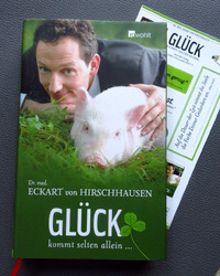 GLÜCK kommt selten allein ... - Dr. med. Eckart von Hirschhausen  Buch + Sticker