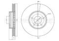 2x Bremsscheibe belüftet 23-0784C METELLI für BMW X3 X5