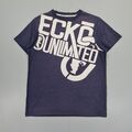  Ecko Unltd Herren-T-Shirt marineblau klein Y2K kurzärmlig T-Shirt Crew Jersey Top