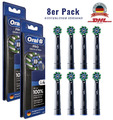 8x Oral-B Pro Cross Action Aufsteckbürsten Ersatzbürstenköpfe Bürstenköpfe Neu~