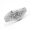 Ring mit Diamanten diamonds 0,50 ct in 14 Kt 585 er Gold 51 Fein