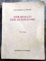 Der Besuch der alten Dame Gottfried von Einem Klavierauszug Erstaufführung Berli