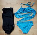 Mädchen Badekleidung, Bikini Gr. 128 - 130, Badeanzug, 2 Teile