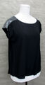  Damen Top in schwarz mit Pailletten Gr  made in italy Gr L