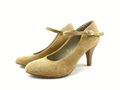 Tamaris Damen Pumps High Heels Absatzschuhe Blockabsatz Braun Gr. 37 (UK4)