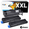 Toner x2 und Trommel kompatibel 43979202 43979002 für OKI B440 B440DN  MyOffice