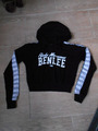 Sweatshirt mit Kapuze , schwarz , weiß  Bauchfrei  Gr. S  Benlee