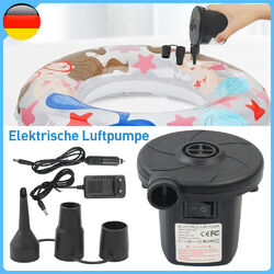 Elektropumpe Elektrische Luftpumpe 2 in 1 Gebläsepumpe FÜR Matratze Schlauchboot