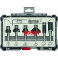 Bosch Rand- und Kantenfräser Set 6tlg. 8mm Schaft Bündigfräser Abrundfräser