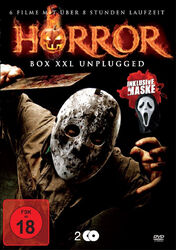 Horror DVD Sammlung Box XXL Unplugged - 6 Filme + Scream Maske [2 DVD's]  FSK18