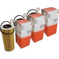 3x MAHLE / KNECHT Ölfilter OX 177/3D Öl Filter Oil