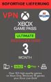 XBOX Game Pass Ultimate + XBOX GOLD LIVE– 3 Monate - Digitaler Code Sofort [VPN]